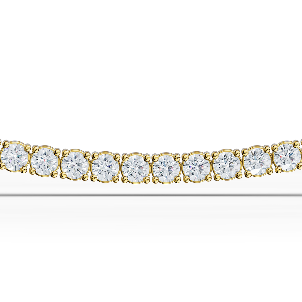 Tennis Lucente Necklace in 18kt gold vermeil over 925 sterling silver, close-up