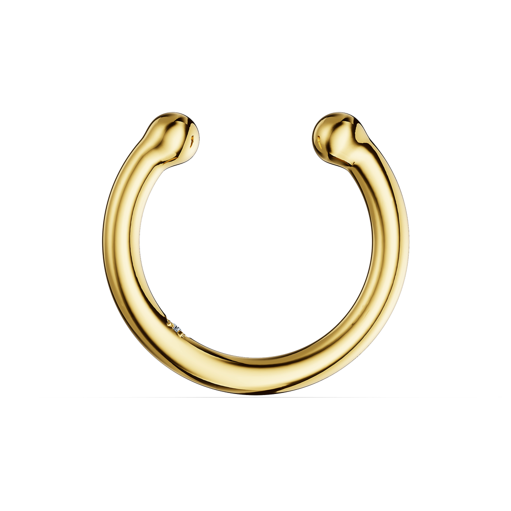 Basics Tremezzo Ear Cuff in 18kt gold vermeil over 925 sterling silver, front view