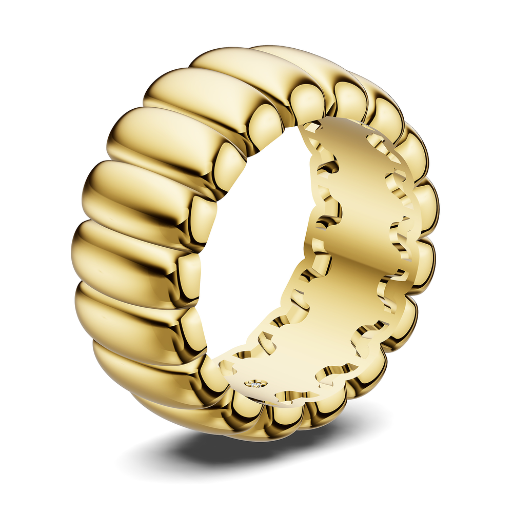 Basics Lipari Ring in 18kt gold vermeil over 925 sterling silver