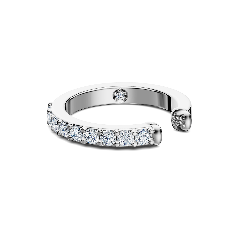 Basics Torcello Ear Cuff in 925 sterling silver, side view