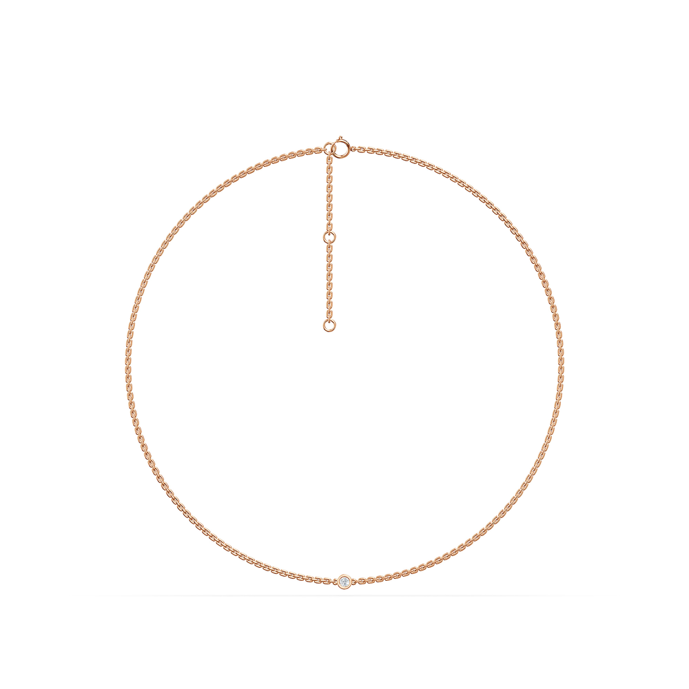 Basics Tellaro Chain in 18kt rose gold vermeil over 925 sterling silver, front view