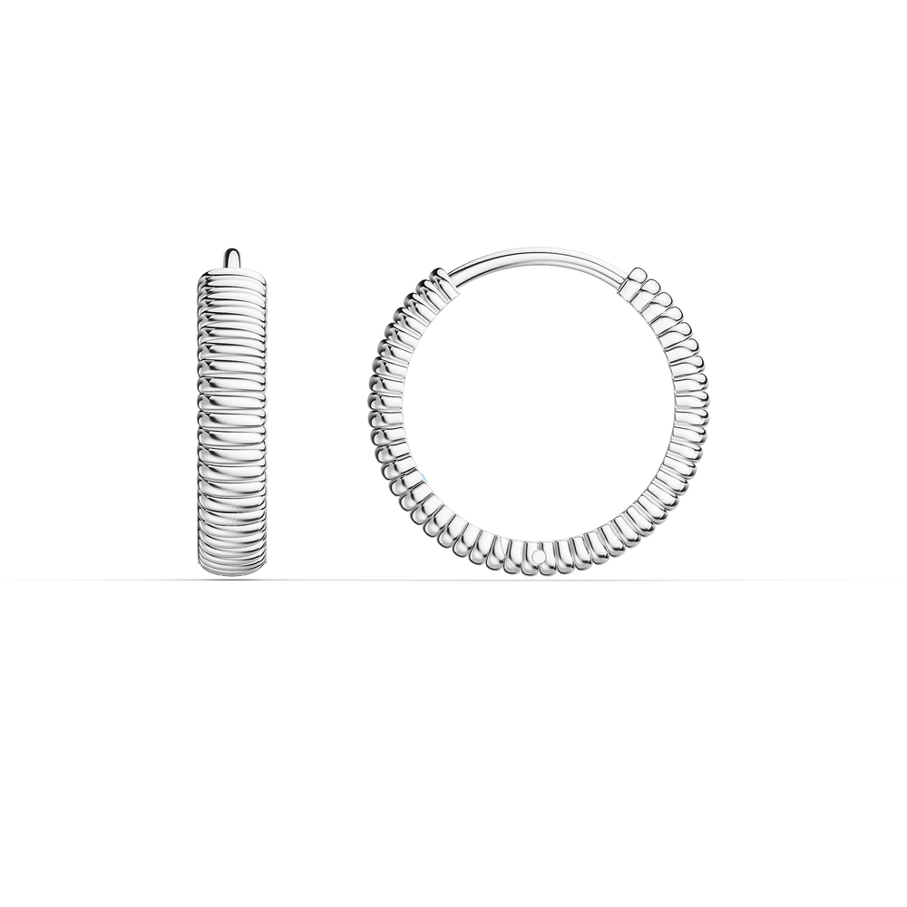Basics Tindari Earrings in 925 sterling silver, side view
