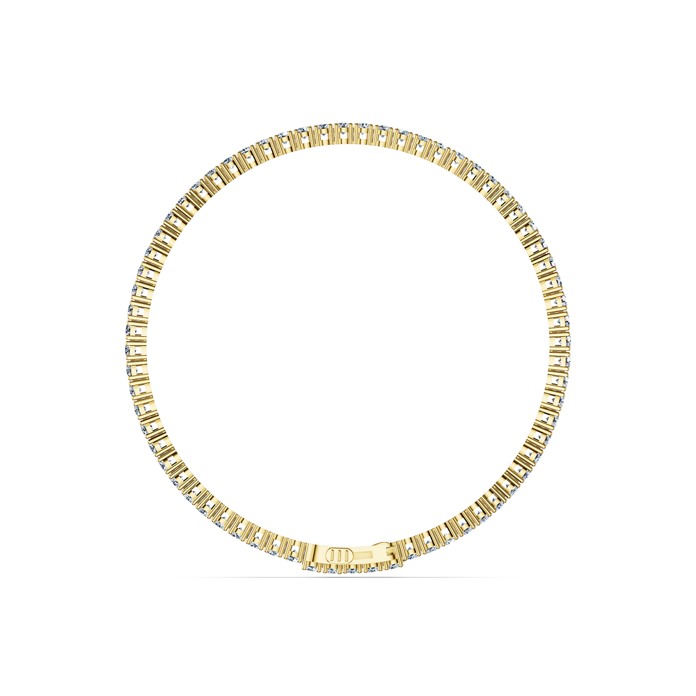 Tennis Riviera Bracelet in 18kt gold vermeil over 925 sterling silver, front view