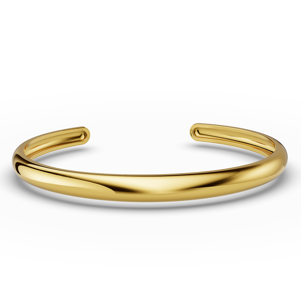Basics Amalfi Bracelet in 18kt gold vermeil over 925 sterling silver, top view