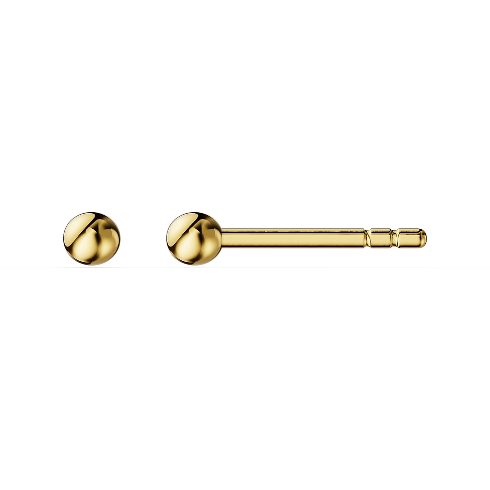 Basics Gardone Earrings in 18kt gold vermeil over 925 sterling silver, side view