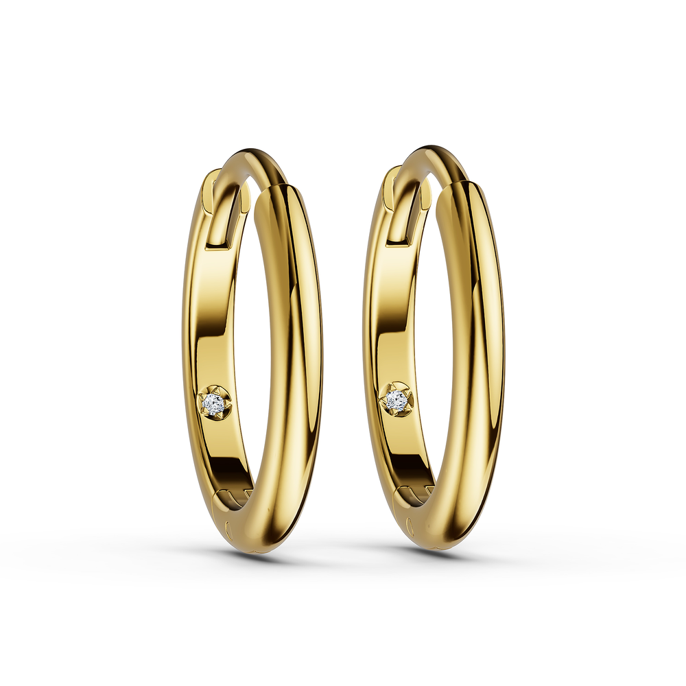 Basics Bacoli Earrings in 18kt gold vermeil over 925 sterling silver