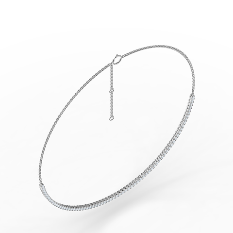 Tennis Solenne Necklace in 925 sterling silver