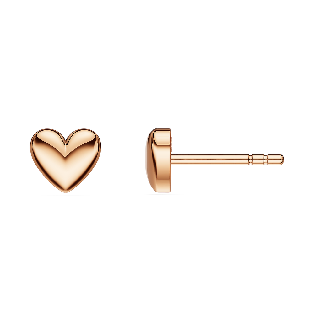 Basics Orta Earrings in 18kt rose gold vermeil over 925 sterling silver, side view