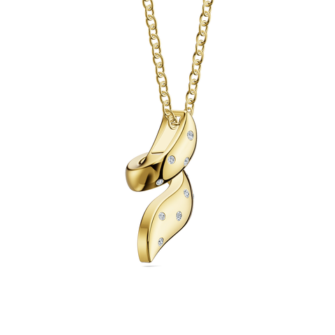 Helix Spira Pendant in 18kt gold vermeil over 925 sterling silver