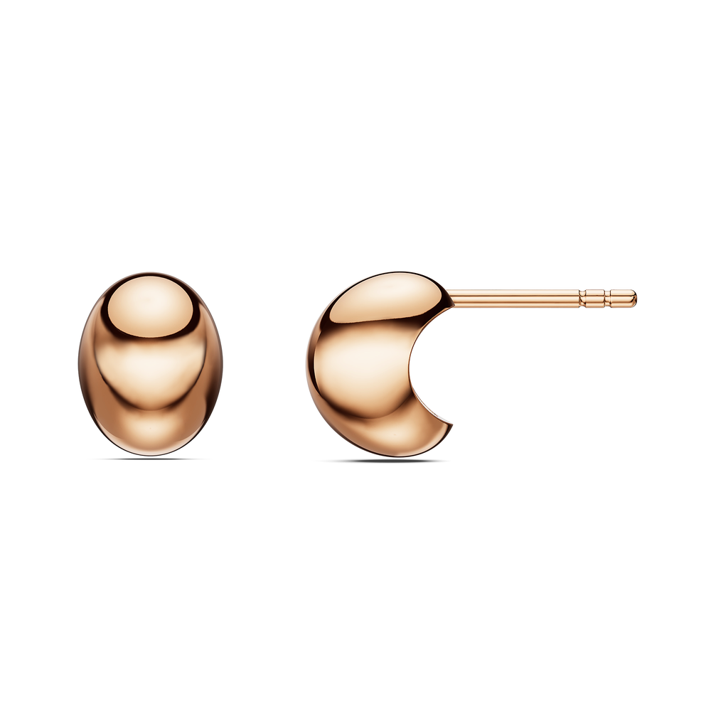 Basics Menaggio Earrings in 18kt rose gold vermeil over 925 sterling silver, side view