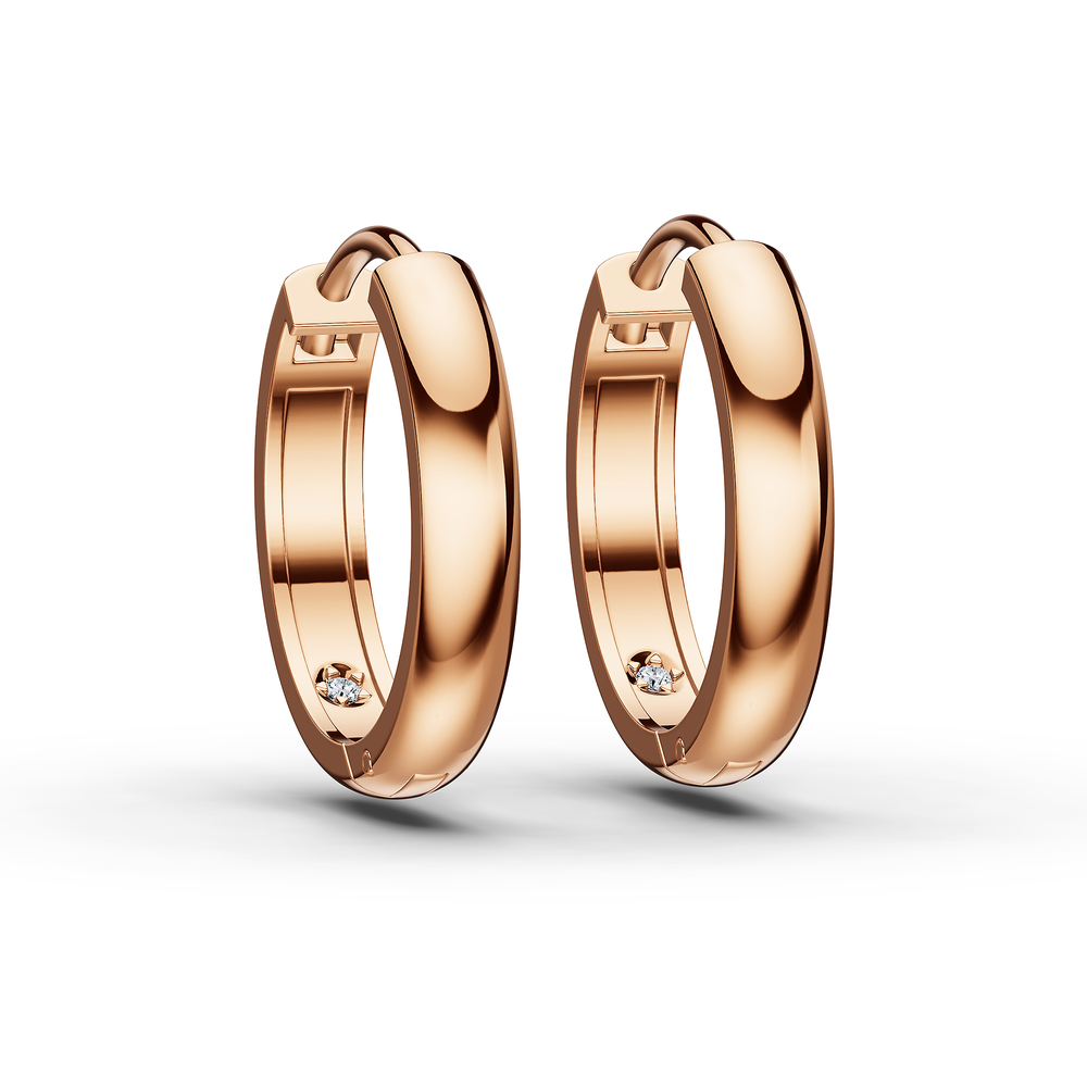 Basics Bormio Earrings in 18kt rose gold vermeil over 925 sterling silver