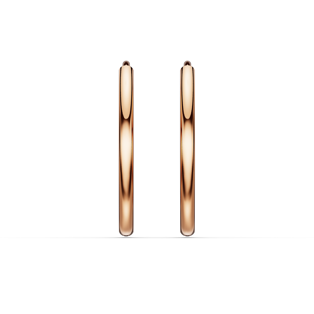 Basics Vico Earrings in 18kt rose gold vermeil over 925 sterling silver, front view