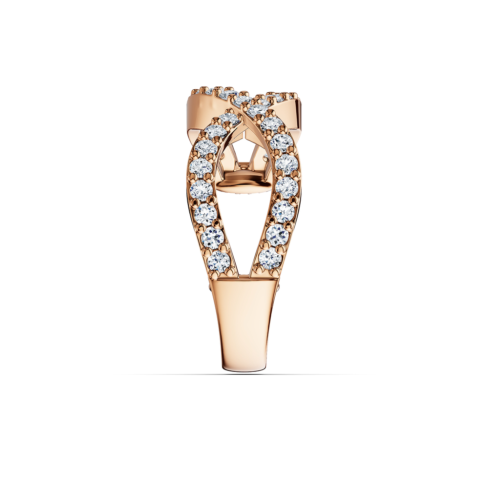 Basics Ortigia Ear Cuff in 18kt rose gold vermeil over 925 sterling silver, side view 2