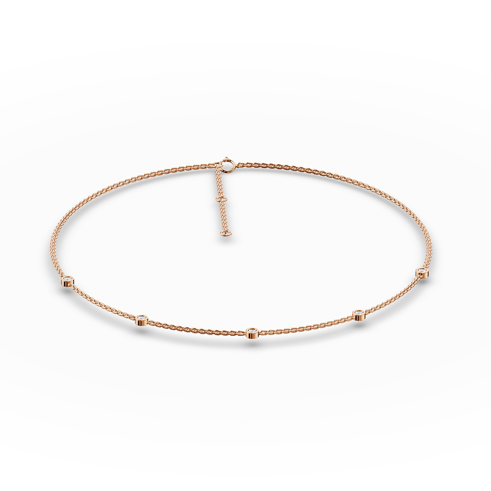 Basics Murano Chain in 18kt rose gold vermeil over 925 sterling silver, top view