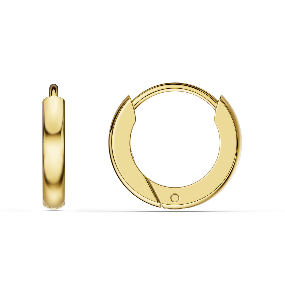 Basics Varenna Earrings in 18kt gold vermeil over 925 sterling silver, side view