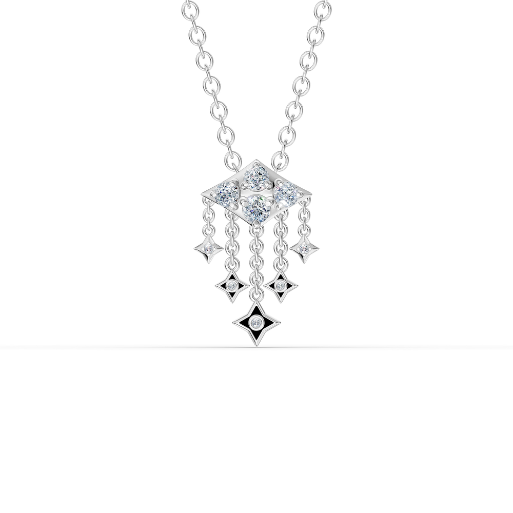 Orion Andromeda Necklace in 925 sterling silver, top view