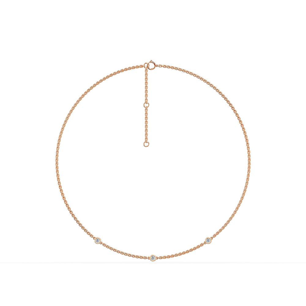 Basics Otranto Chain in 18kt rose gold vermeil over 925 sterling silver, front view