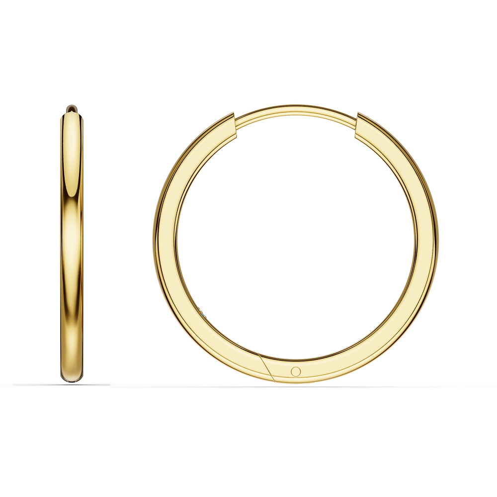 Basics Vico Earrings in 18kt gold vermeil over 925 sterling silver, side view