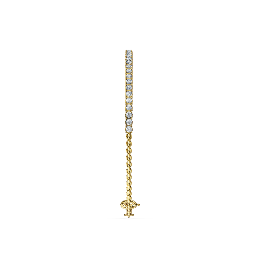Tennis Chiara Bracelet in 18kt gold vermeil over 925 sterling silver, side view