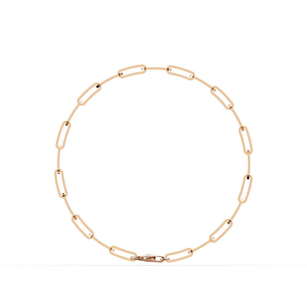 Basics Scala Bracelet in 18kt rose gold vermeil over 925 sterling silver, front view