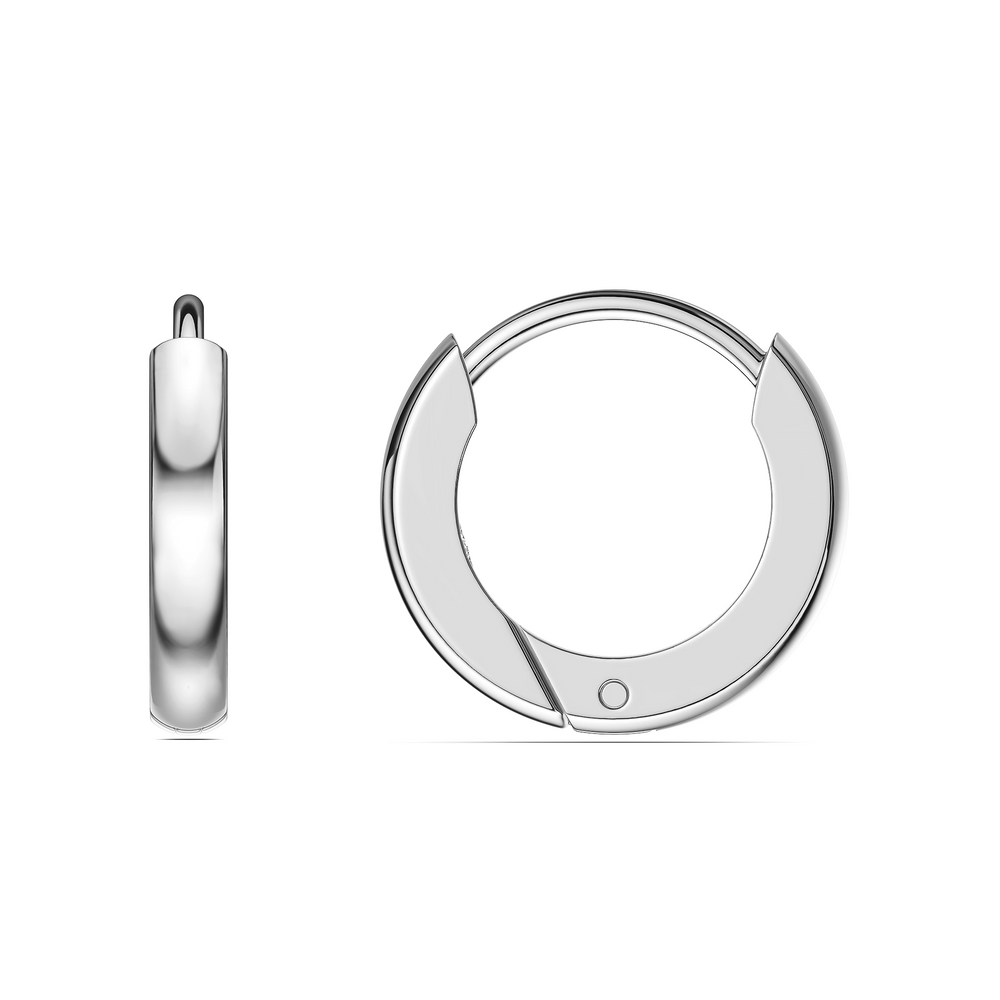 Basics Varenna Earrings in 925 sterling silver, side view