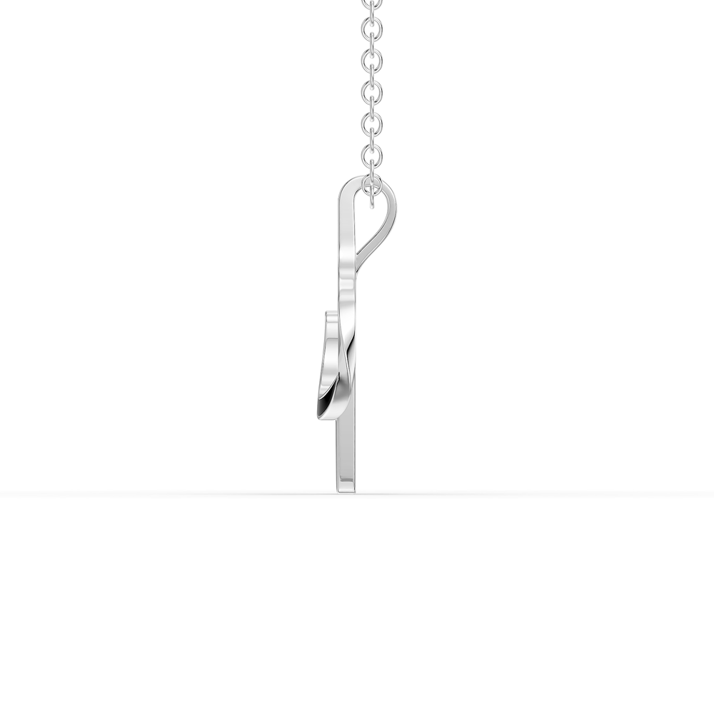 Orion Vega Pendant in 925 sterling silver, side view