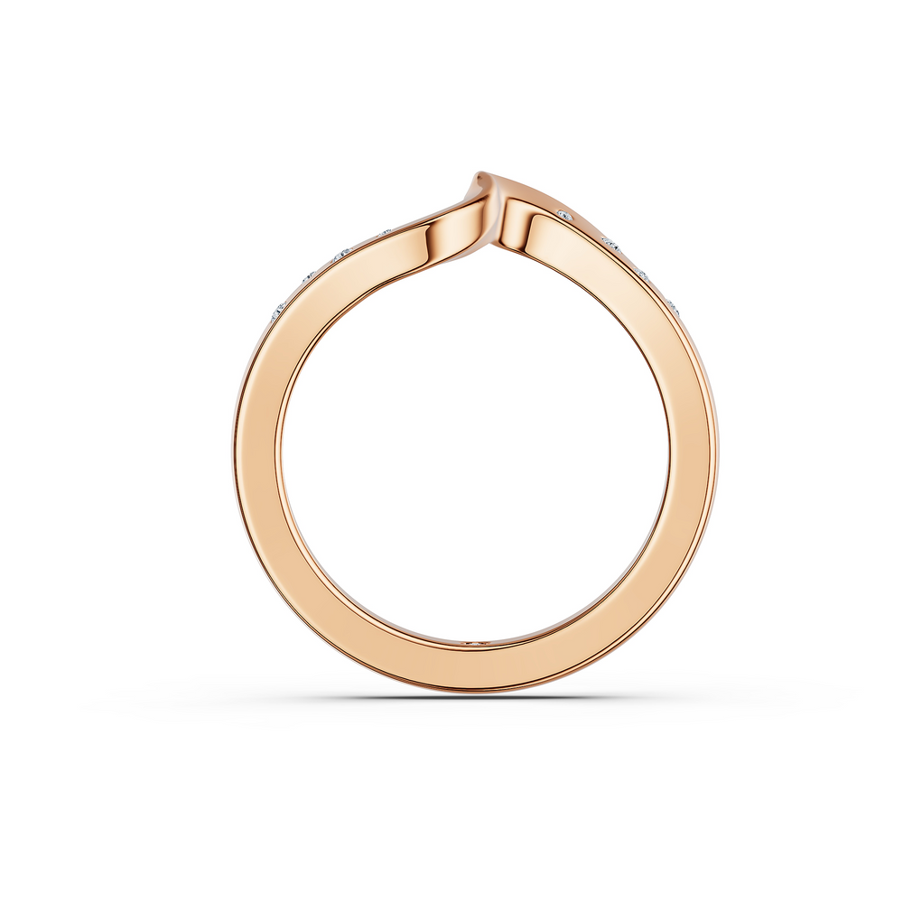 Helix Girandola Ring in 18kt rose gold vermeil over 925 sterling silver, front view