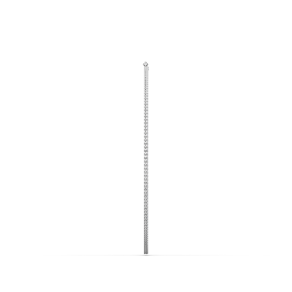 Tennis Lucente Necklace in 925 sterling silver, side view