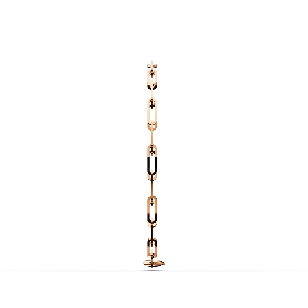 Basics Scala Bracelet in 18kt rose gold vermeil over 925 sterling silver, side view