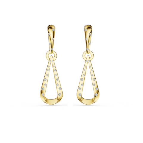 Helix Intreccio Earrings in 18kt gold vermeil over 925 sterling silver, front view