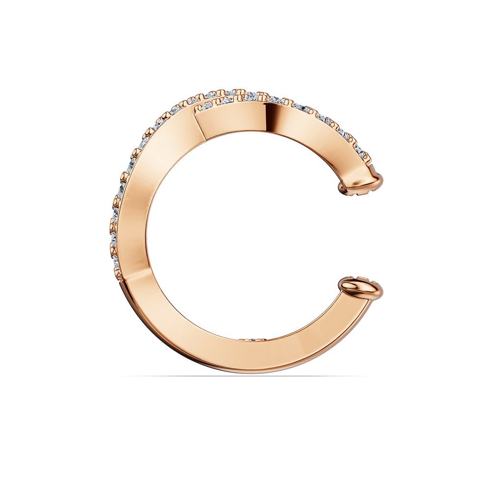 Basics Ortigia Ear Cuff in 18kt rose gold vermeil over 925 sterling silver, front view
