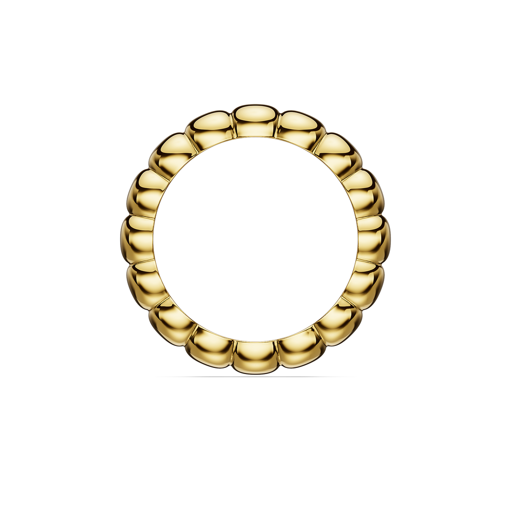 Basics Duino Ring in 18kt gold vermeil over 925 sterling silver, front view