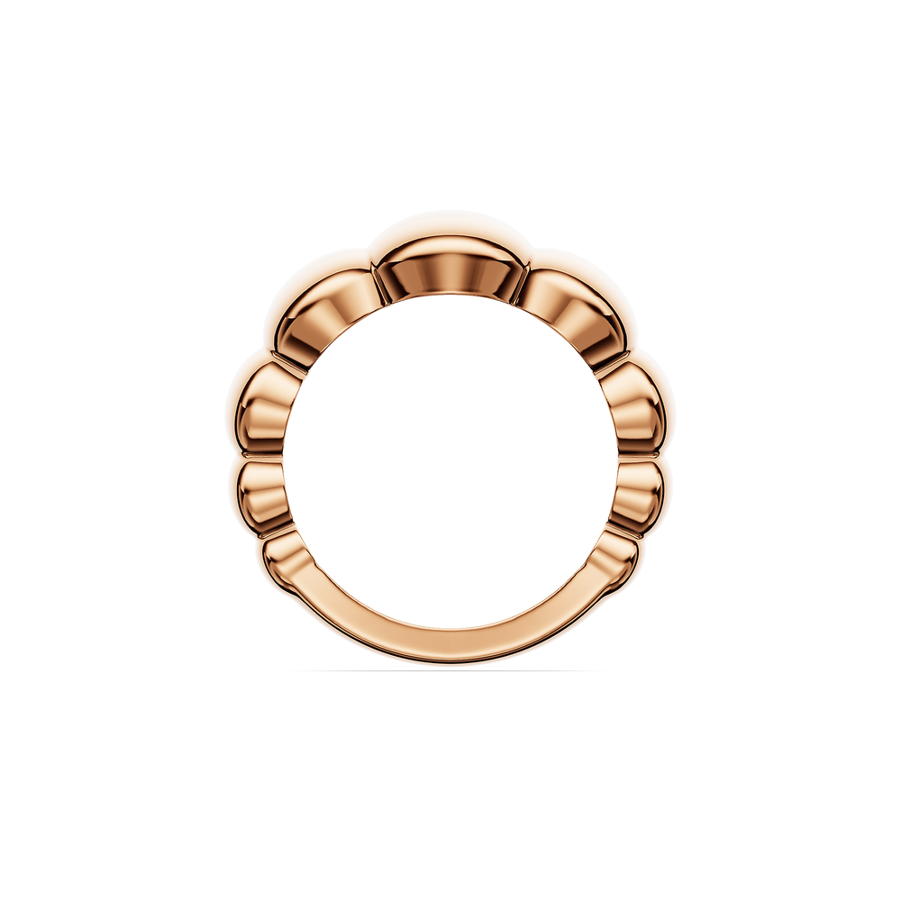 Basics Positano Ring in 18kt rose gold vermeil over 925 sterling silver, front view