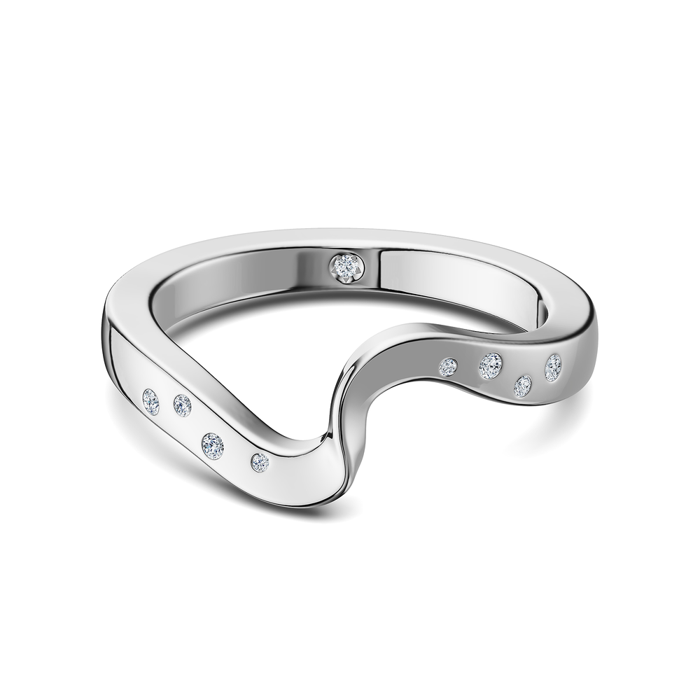 Helix Girandola Ring in 925 sterling silver, top view
