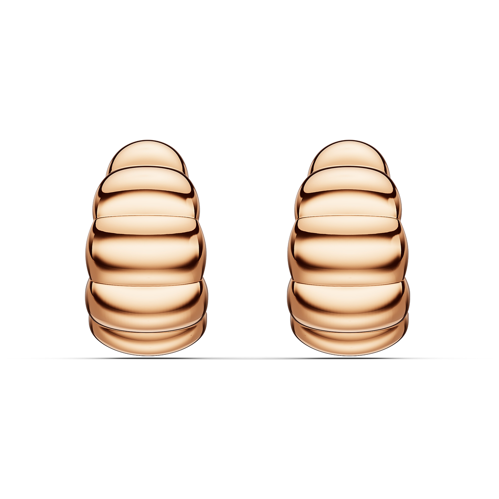 Basics Positano Earrings in 18kt rose gold vermeil over 925 sterling silver, front view