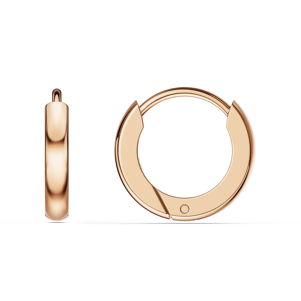 Basics Varenna Earrings in 18kt rose gold vermeil over 925 sterling silver, side view