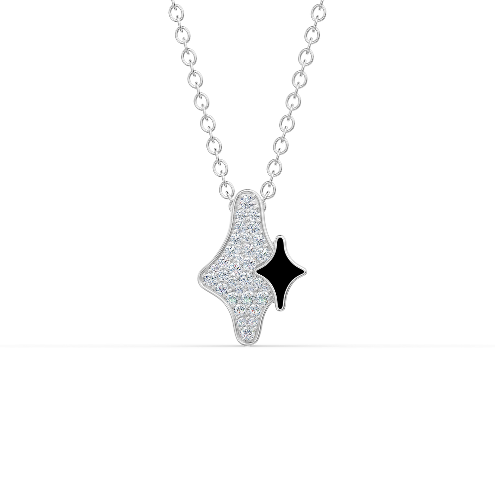 Orion Rigel Pendant in 925 sterling silver, top view