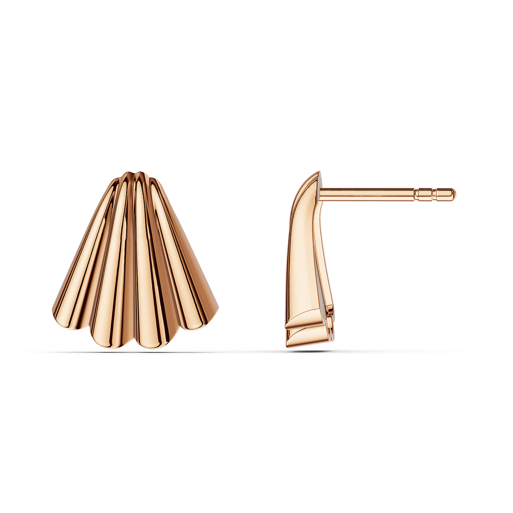 Basics Sori Earrings in 18kt rose gold vermeil over 925 sterling silver, side view