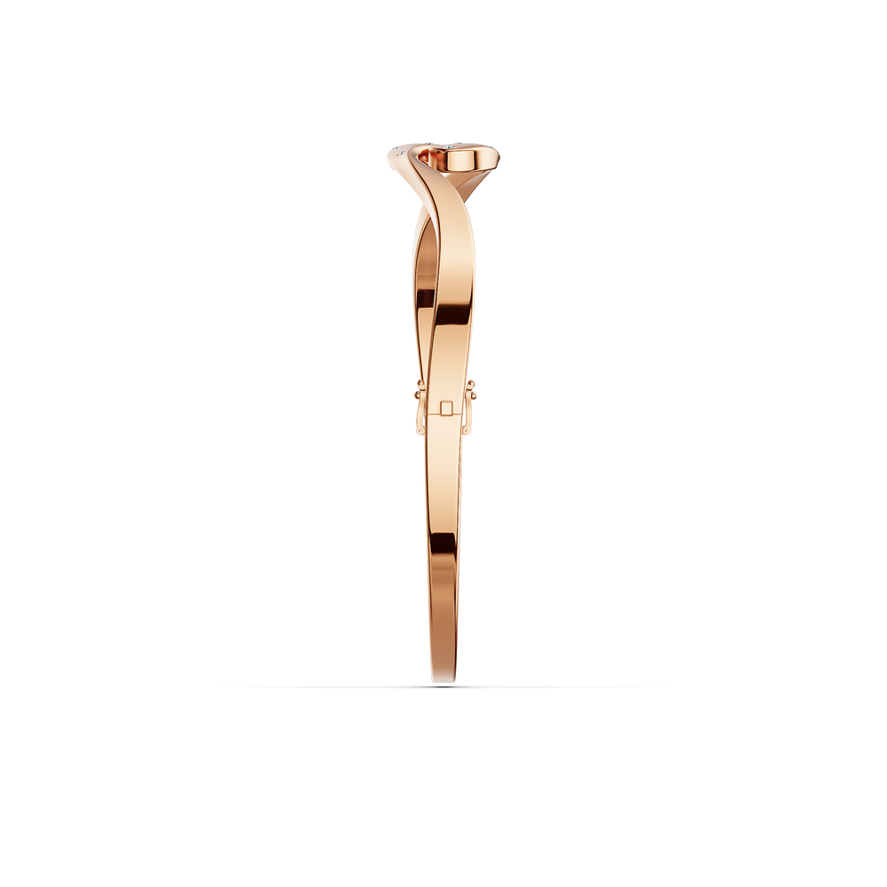 Helix Spira Bracelet in 18kt rose gold vermeil over 925 sterling silver, side view