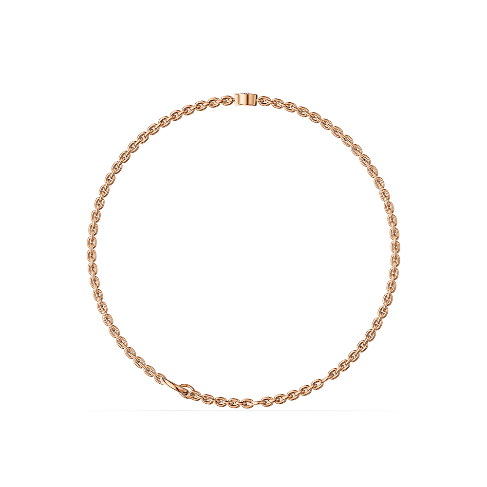 Basics Sorrento Bracelet in 18kt rose gold vermeil over 925 sterling silver, front view