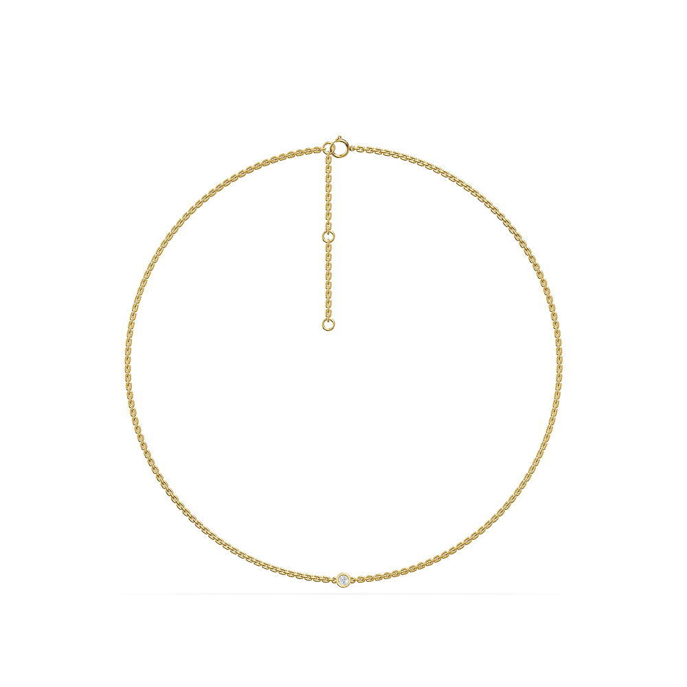 Basics Tellaro Chain in 18kt gold vermeil over 925 sterling silver, front view