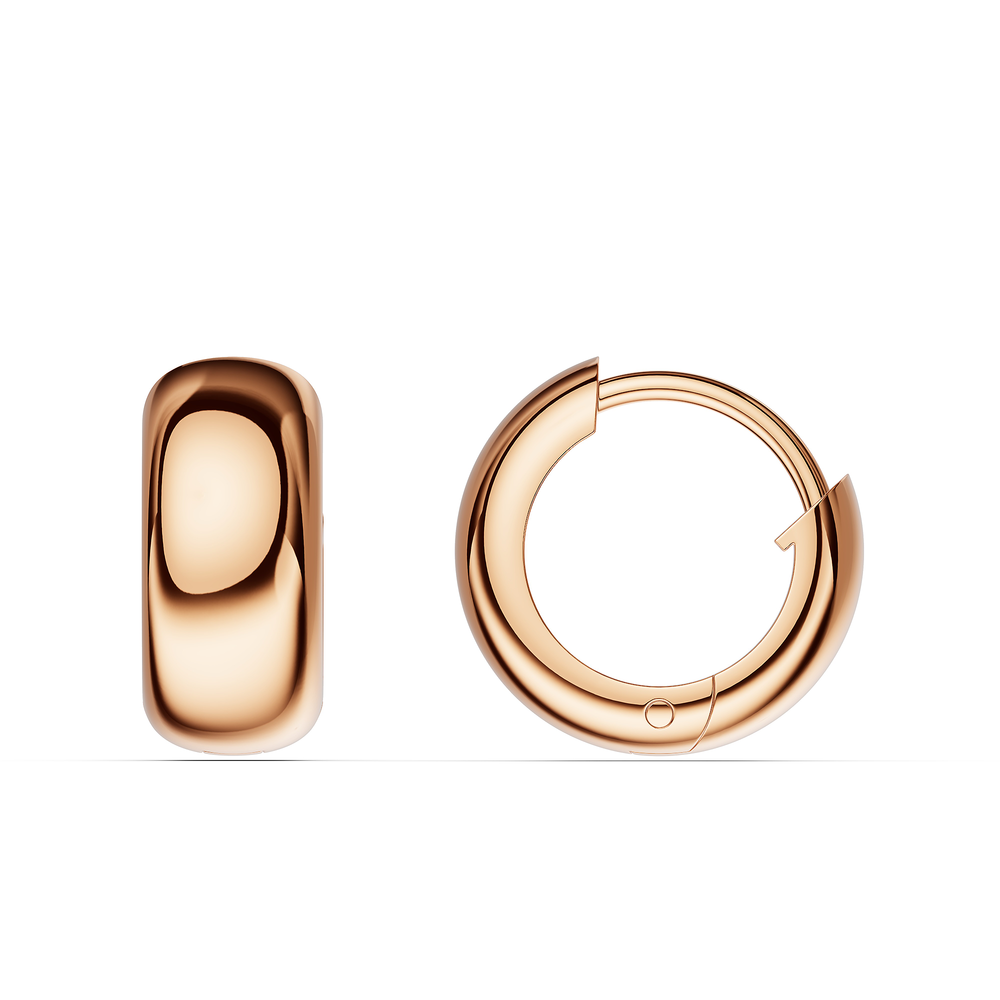 Basics Cervo Earrings in 18kt rose gold vermeil over 925 sterling silver, side view