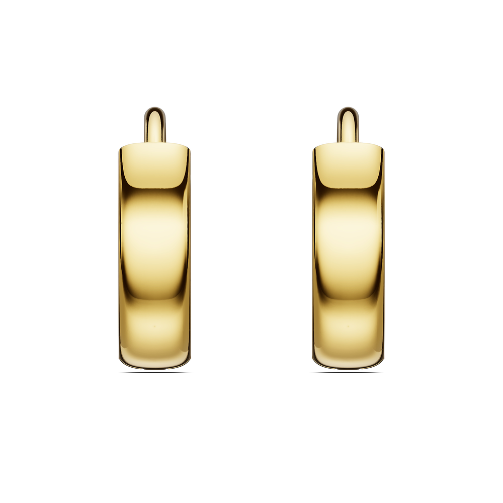 Basics Giglio Earrings in 18kt gold vermeil over 925 sterling silver, front view