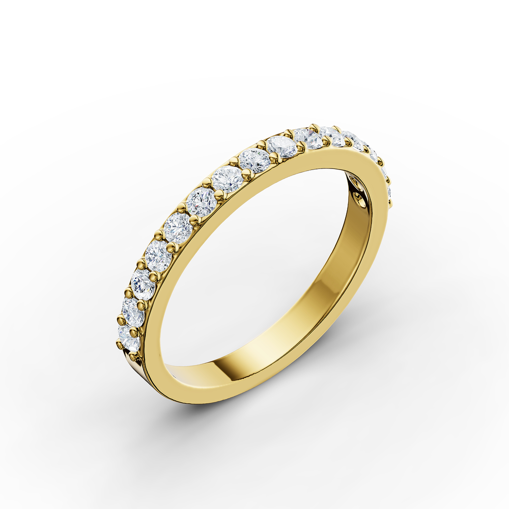 Tennis Favilla Ring in 18kt gold vermeil over 925 sterling silver