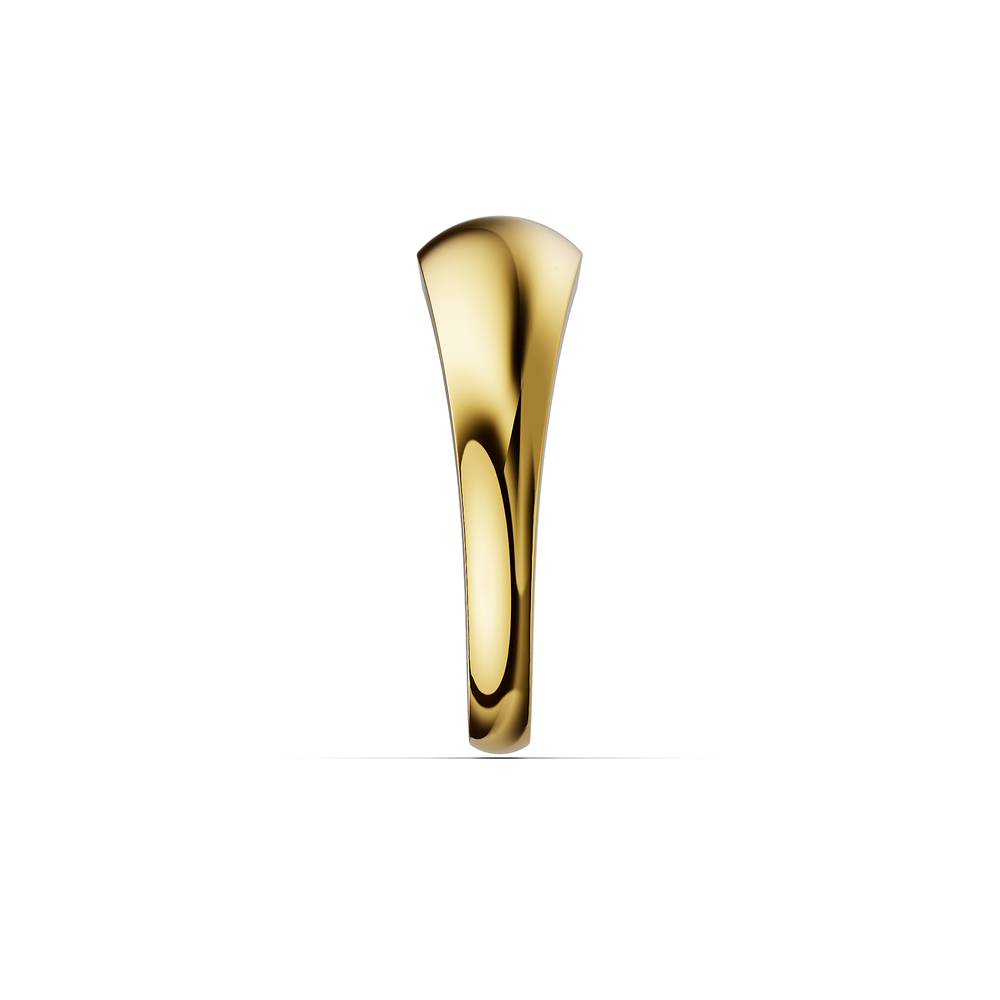 Basics Iseo Ring in 18kt gold vermeil over 925 sterling silver, side view