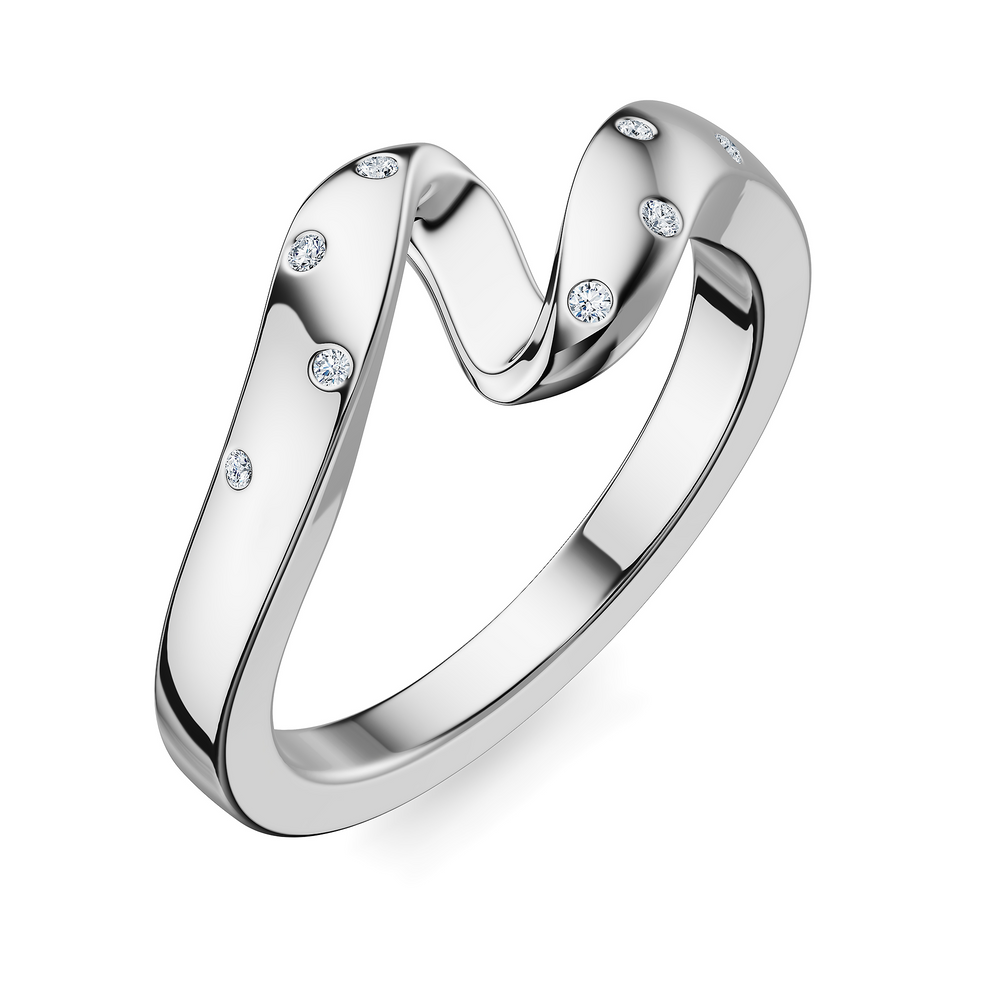 Helix Voluta Petite Ring in 925 sterling silver