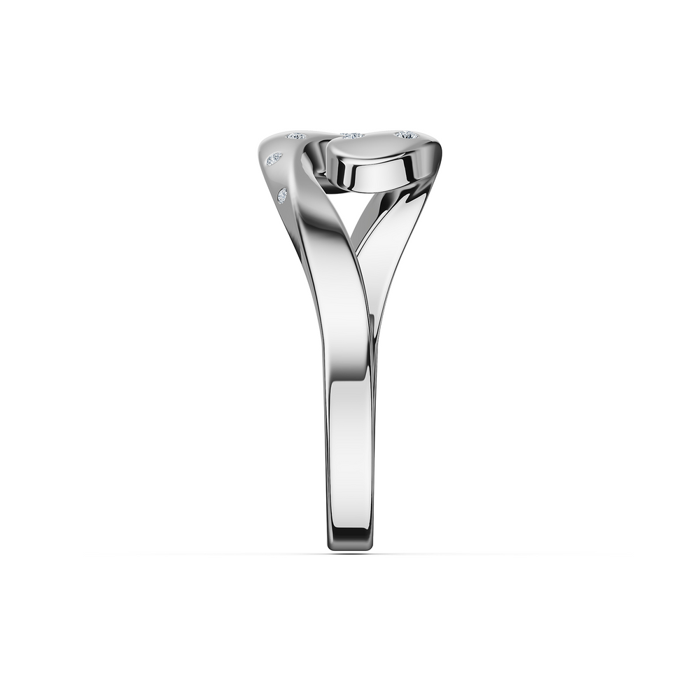 Helix Spira Ring in 925 sterling silver, side view