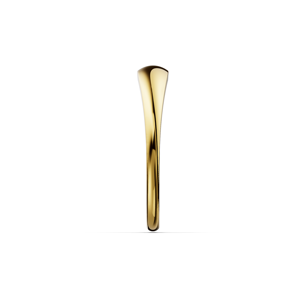 Basics Amalfi Ring in 18kt gold vermeil over 925 sterling silver, side view
