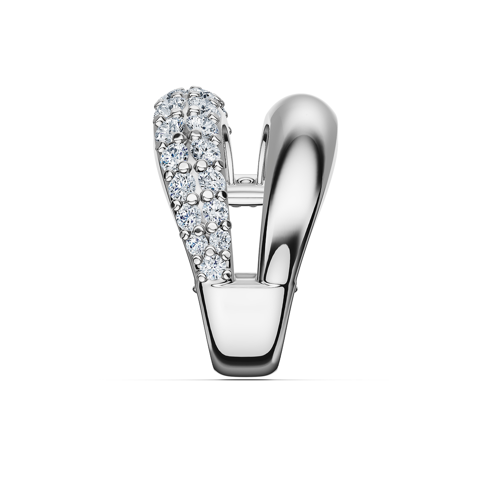 Basics Tropea Ear Cuff in 925 sterling silver, side view 2