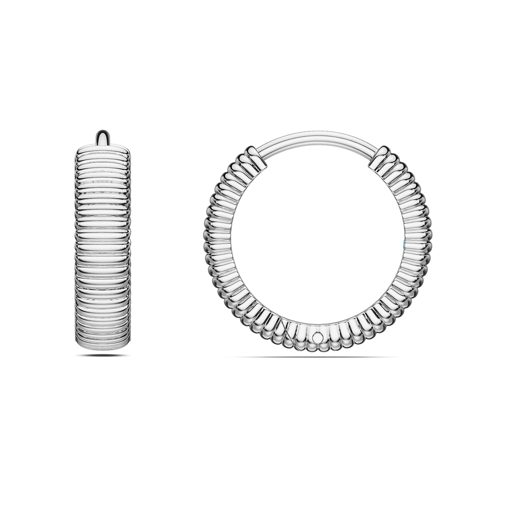 Basics Lenno Earrings in 925 sterling silver, side view